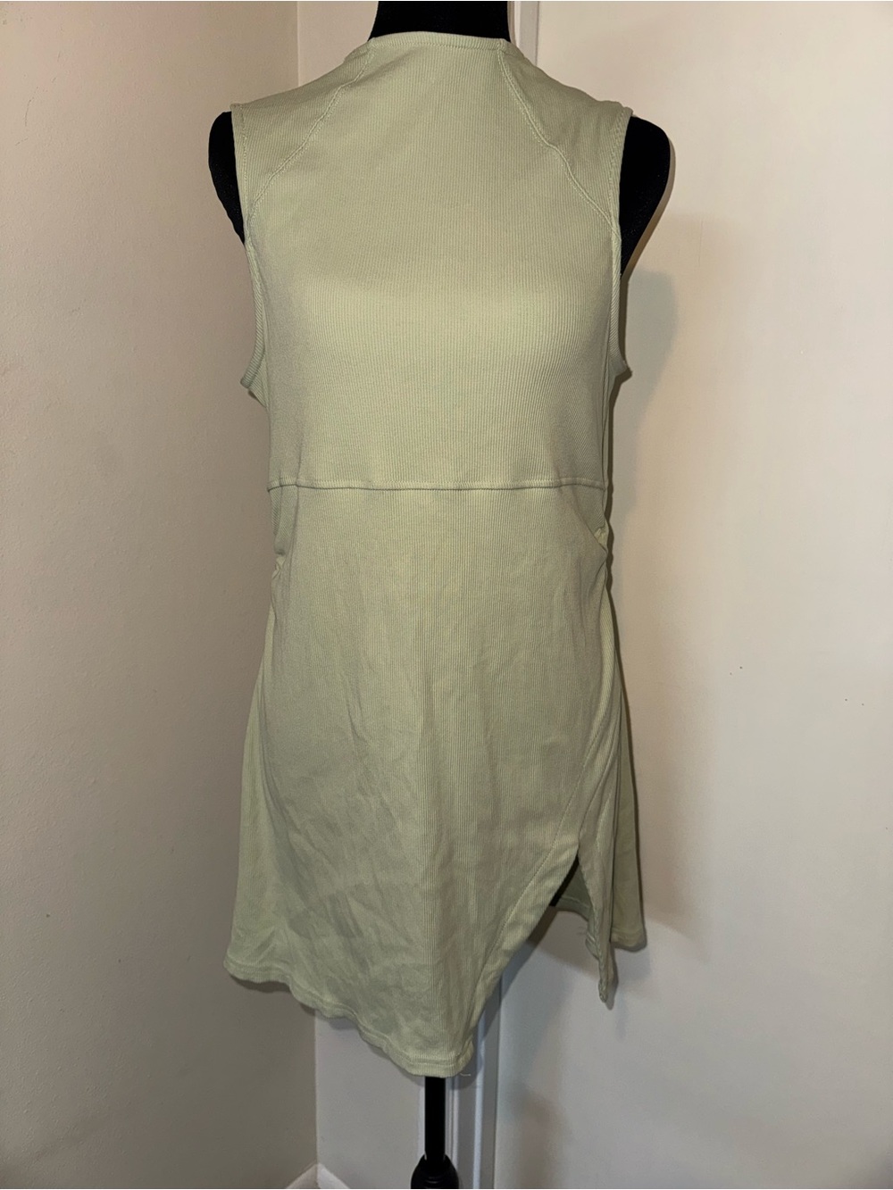 Sleeveless Sage Green Dress